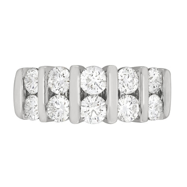 18ct White Gold Round Brilliant Cut with 1 1/2 CARAT tw of Diamonds Ring