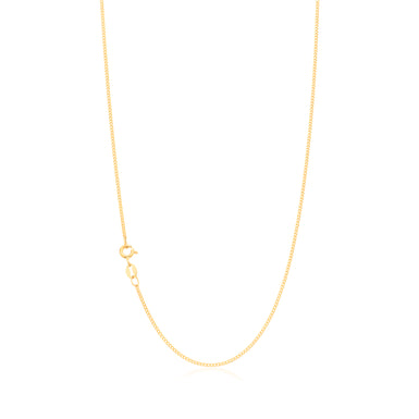 18ct Yellow Gold 50cm Curb Diacut Chain