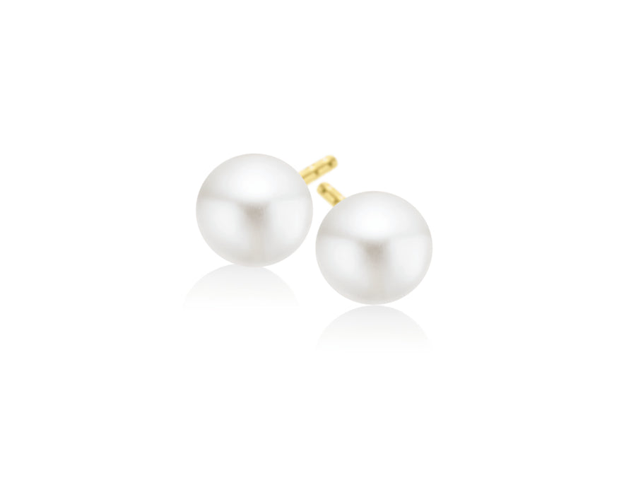 Perla by Autore 18ct Yellow Gold 12mm White South Sea Pearl Earrings