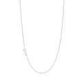 18ct White Gold 55cm Curb Diacut Chain