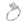 18ct White Gold Radiant Cut 2.08 Carat tw of  Diamond Ring