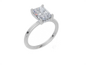 18ct White Gold Radiant Cut 2.08 Carat tw of  Diamond Ring