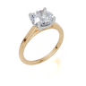 18ct Yellow Gold Round Cut 2.00 Carat of  Diamond Ring