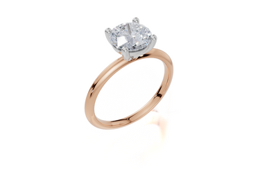 18ct Rose Gold Round Cut 1.50 Carat of Lab-Grown Diamond Ring