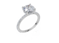 18ct White Gold Round Cut 2.41 Carat tw of Lab-Grown Diamond Ring
