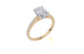 18ct Yellow Gold Oval Cut 1.82 Carat tw of Lab-Grown Diamond Ring