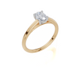 18ct Yellow Gold Oval Cut 0.50 Carat of  Diamond Ring