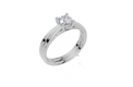 18ct White Gold Round Cut 0.50 Carat of  Diamond Ring and 18ct White Gold  Band