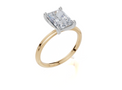 18ct Yellow Gold Radiant Cut 2.00 Carat of Lab-Grown Diamond Ring