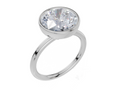 18ct White Gold Round Cut 4.00 Carat of Lab-Grown Diamond Ring