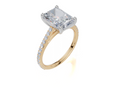 18ct Yellow Gold Radiant Cut 3.33 Carat tw of Lab-Grown Diamond Ring