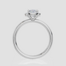 18ct White Gold Cushion Cut 0.88 Carat tw of Lab-Grown Diamond Ring