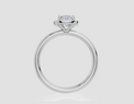 18ct White Gold Cushion Cut 0.88 Carat tw of Lab-Grown Diamond Ring