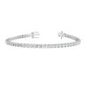 18CT White Gold Round Cut 6.20 Carat tw of Lab Grown Diamonds Tennis Bracelet
