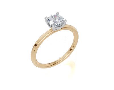 18ct Yellow Gold Round Cut 0.75 Carat of  Diamond Ring
