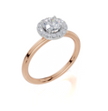 18ct Rose Gold Round Cut 0.68 Carat tw of  Diamond Ring