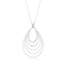 Sterling Silver 45cm Tear Drop Necklet