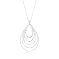 Sterling Silver 45cm Tear Drop Necklet