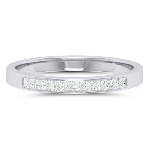 18ct White Gold Princess Cut with 1/4 CARAT tw of Diamonds Ring