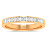 18ct Yellow Gold Round Brillant & Baguette Cut with 1/4 CARAT tw of Diamonds Ring