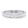 18ct White Gold Round Brillant & Baguette Cut with 1/2 CARAT tw of Diamonds Ring
