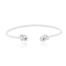 10ct White Gold Round Cut 0.25ctw Knot Diamond Ring