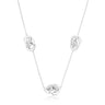 10ct White Gold Round Cut 0.33ctw Knot Diamond Necklace