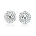 14ct White Gold Round Cut 0.60 Carat tw of Diamond Stud Earrings