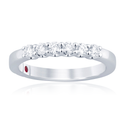 Royale Platinum Round Cut 0.33ctw Diamond Band