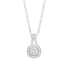 Royale Platinum Round Brilliant Cut 1/2 Carat tw of Diamonds Pendant
