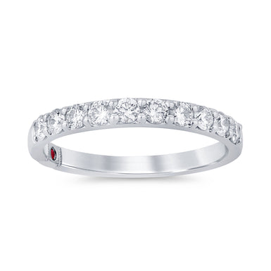 Royale Platinum Round Cut 0.50ctw Diamond Band