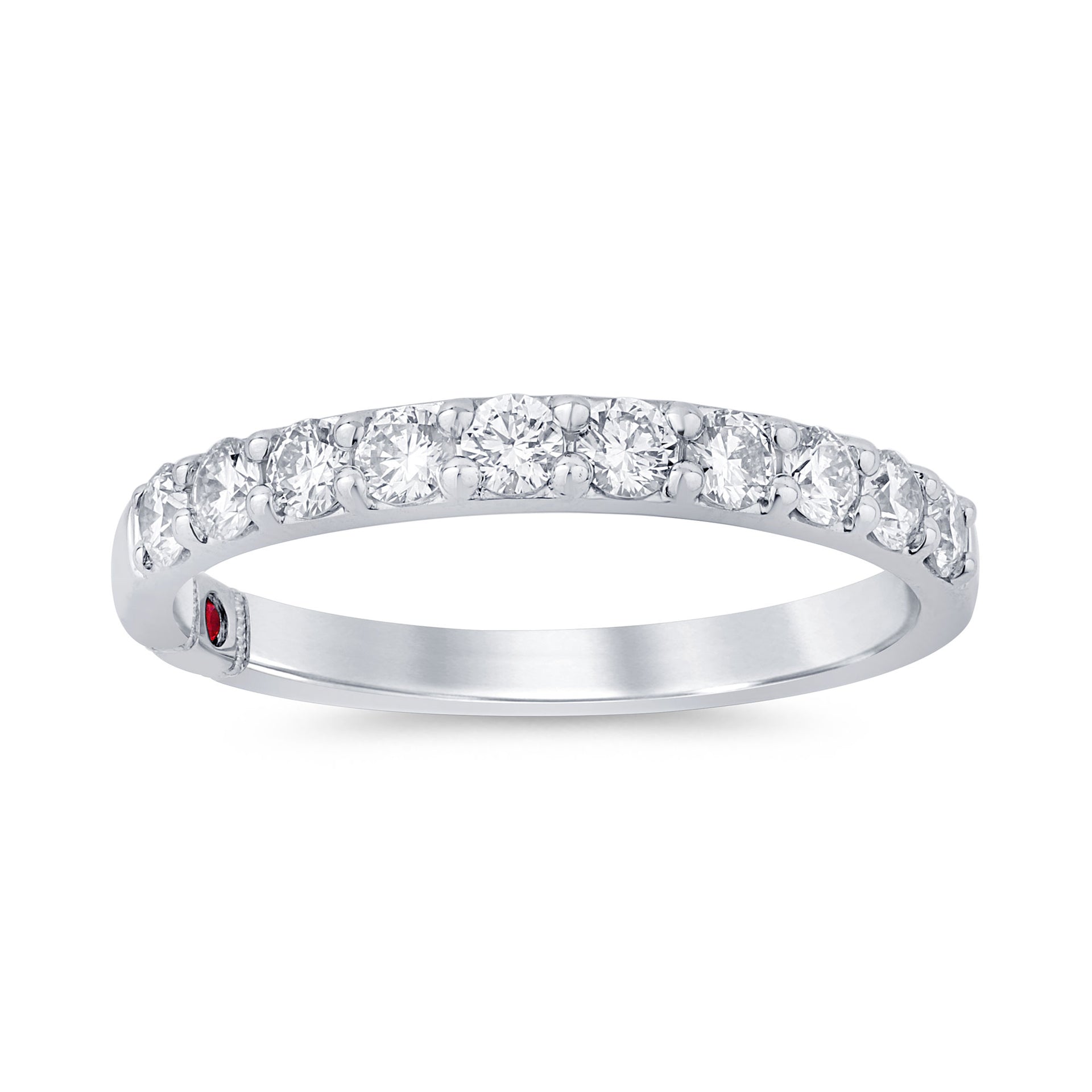 Royale Platinum Round Cut 0.50ctw Diamond Band