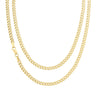 9ct Yellow Gold 50cm Long Curb 100 Gauge