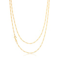 9ct Yellow Gold 60cm 50 Gauge 1:3 Figaro Chain