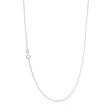 9ct White Gold 45cm 17 Gauge Box Chain