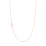 9ct Rose Gold 40cm 30 Gauge Diacut Curb Chain