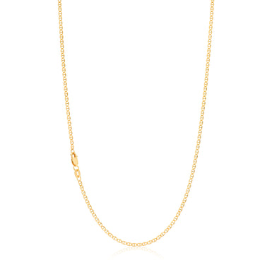 9ct Yellow Gold 45cm Anchor 50 Gauge Chain