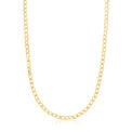 9ct Yellow Gold 55cm Long Curb 120 Gauge Chain