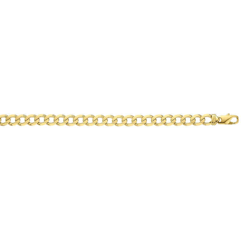9ct Yellow Gold 60cm Long Curb 250 Gauge Chain