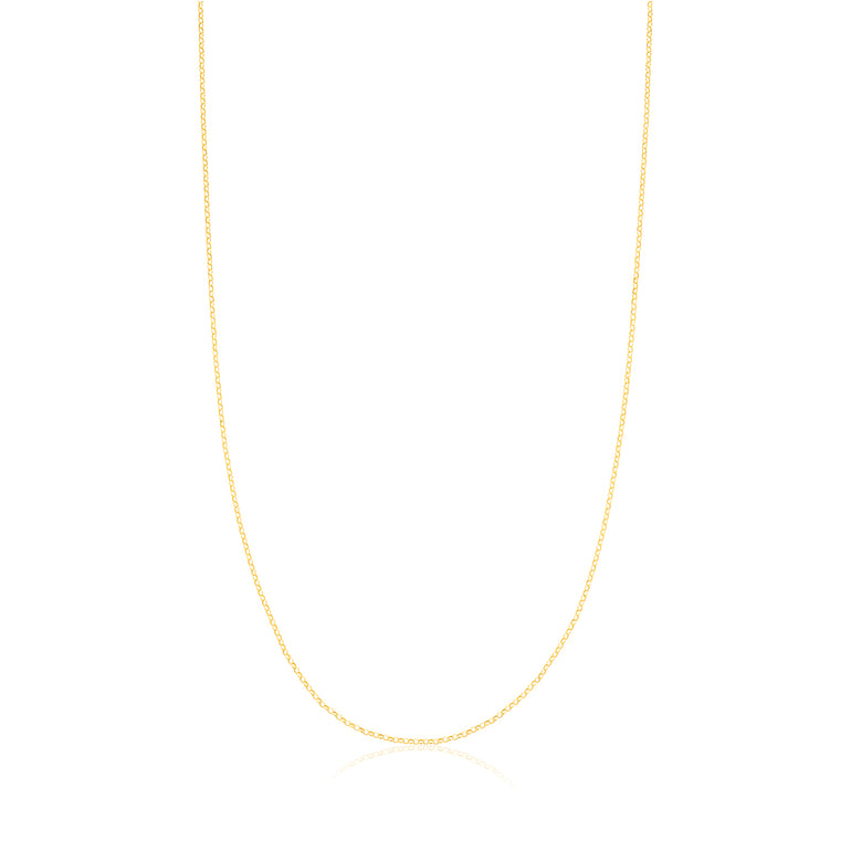 9ct Yellow Gold 40cm Round Belcher 35 Gauge Chain
