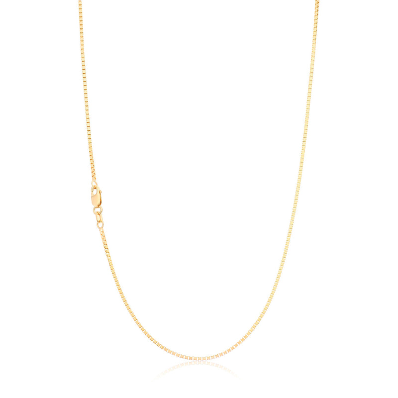 9ct Yellow Gold 50cm 50 Gauge Box Chain