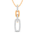 9ct Yellow Gold Round Brilliant Cut 0.12 carat tw Diamond Pendant