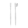 14ct White Gold 2.70 Carat tw Round Brilliant Cut Diamond Earrings