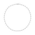 14ct White Gold 5.18 Carat tw Round Brilliant Cut Diamond Necklace