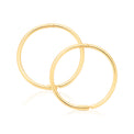 9ct Yellow Gold 14mm Polished Sleeper Hoop Earrings