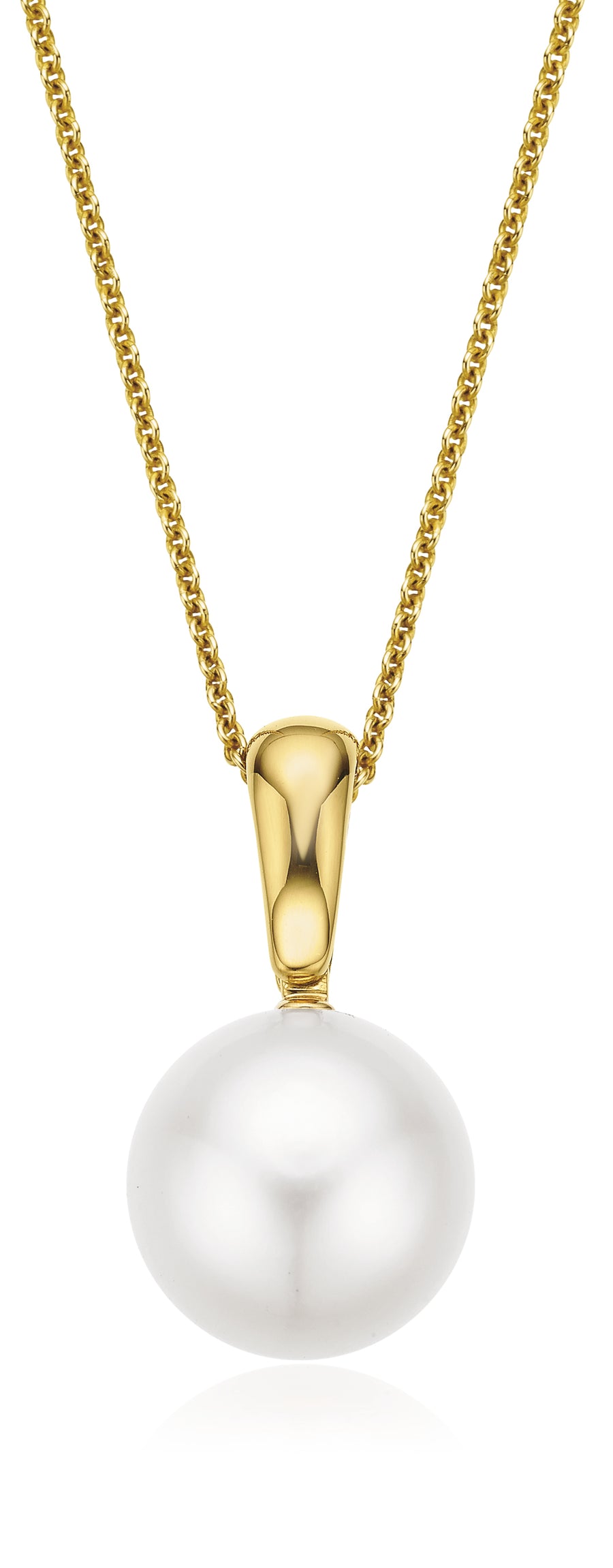 Perla by Autore 18ct Yellow Gold 12mm White South Sea Pearl Pendant