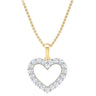 9ct Yellow Gold Round Cut 0.33 Carat tw Diamond Pendant