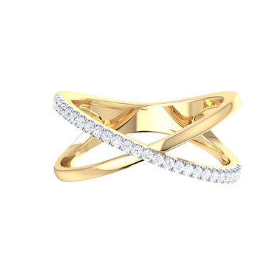 9ct Yellow Gold Round Cut 0.15 Carat tw Diamond Ring