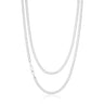 Sterling Silver 50cm Bevdicut Curb 100 Gauge Chain