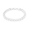 Sterling Silver 21cm Bevel Dicut Curb 250 Gauge Bracelet